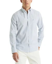 Nautica Men's Striped Long-Sleeve Dress Shirt