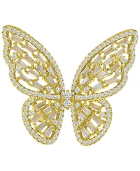Macy's Cubic Zirconia Butterfly Pin Brooch