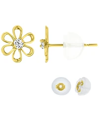 Macy's Cubic Zirconia Daisy Flower Stud Earring