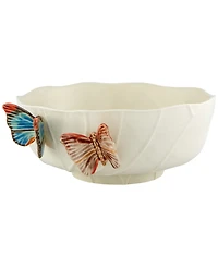 Bordallo Pinheiro Cloudy Butterflies By Claudia Schiffer Salad Bowl