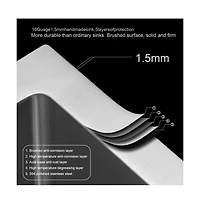 huluwat 19x20x9inch Undermount Kitchen Sink Stainless Steel Single Bowl 16 Gauge Deep Basin