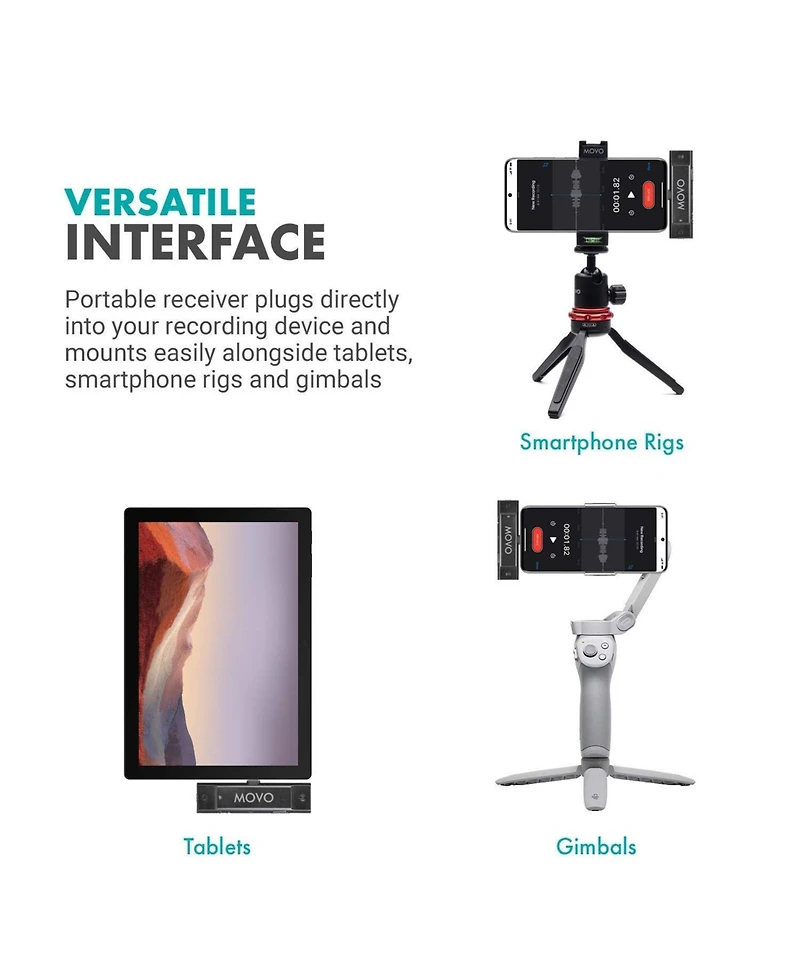 Movo Edge-uc-duo Dual Wireless Lavalier Microphone System