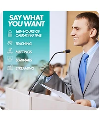 Movo Gm-9 Xlr Gooseneck Microphone with Interface with Xlr Output