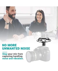 Movo SMM5-b Universal Microphone and Portable Recorder Shock Mount