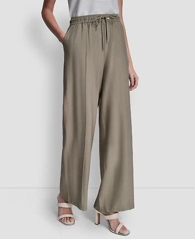 Dkny Women's Seam Crinkle Pull-On Pants