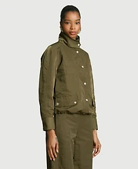 Avec Les Filles Women's Mock Neck Track Jacket