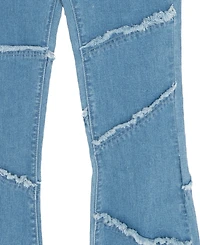 Rare Editions Girls' 7-12 Long-Sleeve Crochet Sweater and Flare Jeans, 2-Piece Set