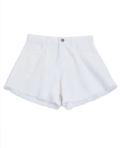 Guess Girls' 7-16 Rhinestone Logo Denim Shorts