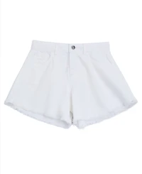 Guess Girls' 7-16 Rhinestone Logo Denim Shorts