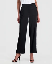 Anne Klein Petite Pull-On Mid-Rise Pants
