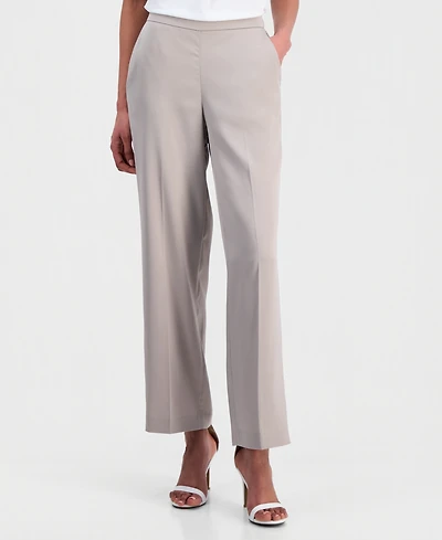 Anne Klein Petite Pull-On Mid-Rise Pants