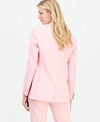 Anne Klein Women's Notched-Collar One-Button Blazer