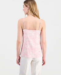 Anne Klein Women's Embroidered V-Neck Camisole