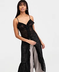 Bar Iii Women's Ruffled Lace Dress, Macy's Exclusive