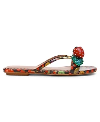 Betsey Johnson Women's Garrik Strawberry Strappy Flat Sandals