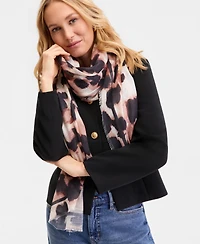 I.n.c. International Concepts Classic Leopard Blur Wrap Scarf, Macy's Exclusive