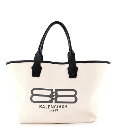 Pre-Owned Balenciaga Large Cities Jumbo Tote Printed Canvas