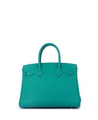 Pre-Owned Hermes Birkin 30 Handbag Clemence with Palladium Hardware