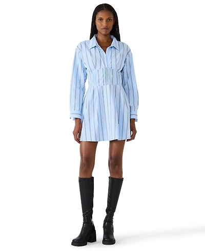 Steve Madden Women's Ariany Long-Sleeve Collared Dress