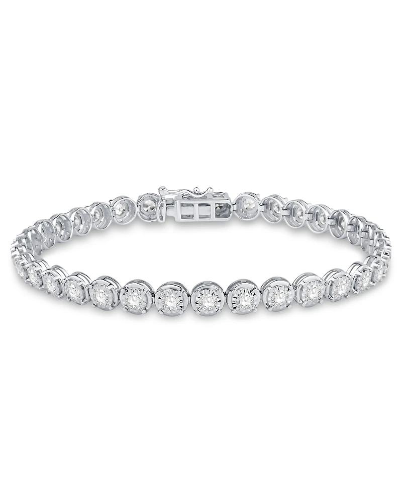 Macy's Diamond Tennis Bracelet (3 ct. t.w.) in 14k White Gold