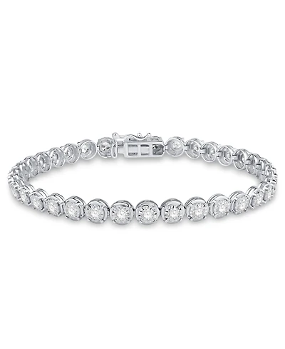 Macy's Diamond Tennis Bracelet (3 ct. t.w.) in 14k White Gold