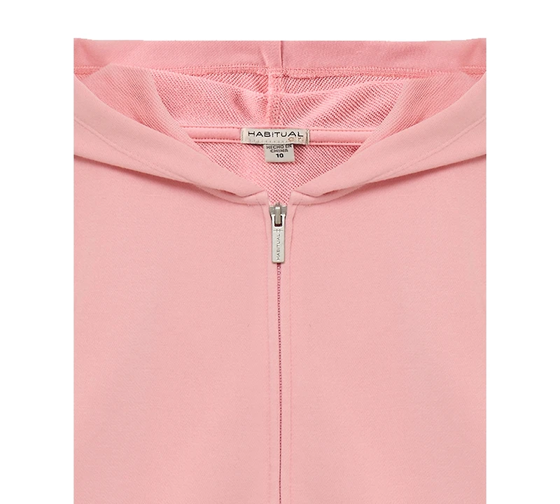 H by Habitual Girls' 7-16 Long-Sleeve Hoodie, Skort and Top, 3-Piece Set