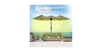 One Simple Deluxe 7.5' Patio Outdoor Table Market Yard Umbrella with Push Button Tilt