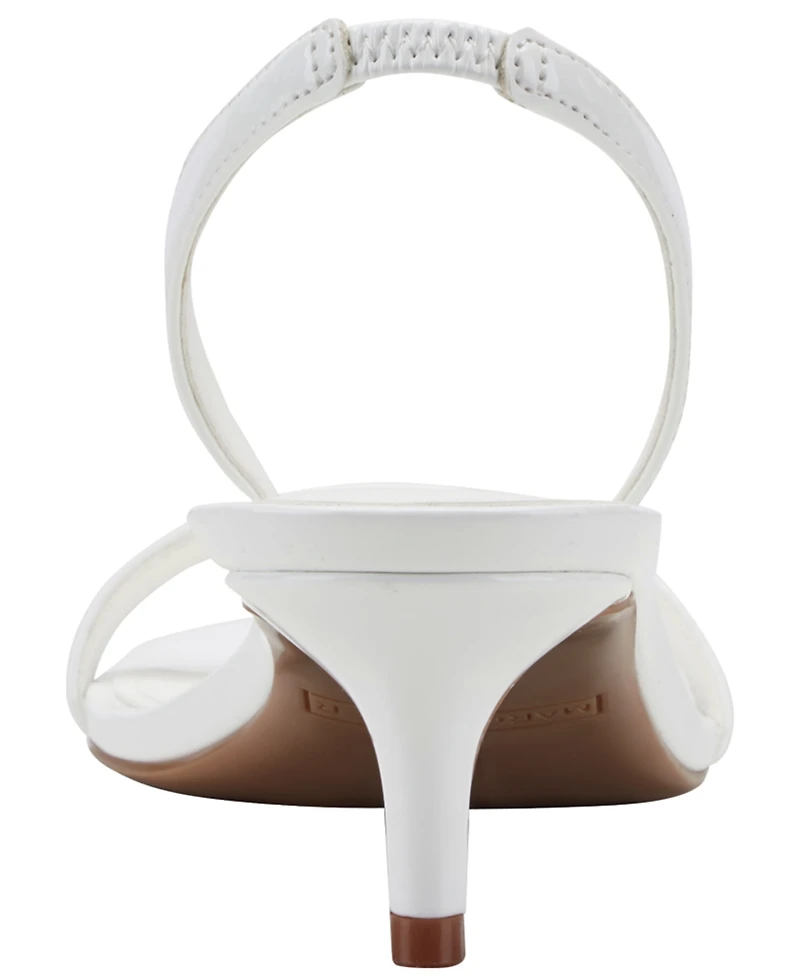 Marc Fisher Women's Salla Slingback Kitten Heel Dress Sandals