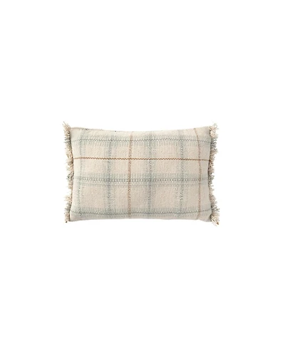 Lorena Canals Cotton and Wool Handloom Cushion, 10" x 1'4"