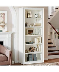 Tribesigns 75" Tall Bookcase, 6-Tier Modern Bookshelf Open Display Storage Shelves, Floor Standing Large Book Shelf