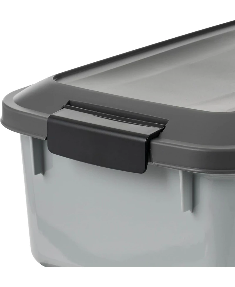 Iris Usa WeatherPro Airtight Pet Food Storage Container, 14 lbs, Gray, 2Pk