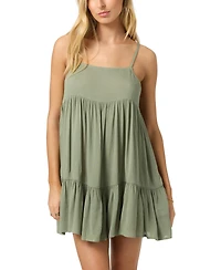 O'Neill Juniors' Saltwater Solids Rilee Crinkle Cover-Up Mini Dress
