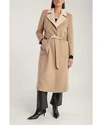 1982 Women's Cashmere Belted Wrap Coat