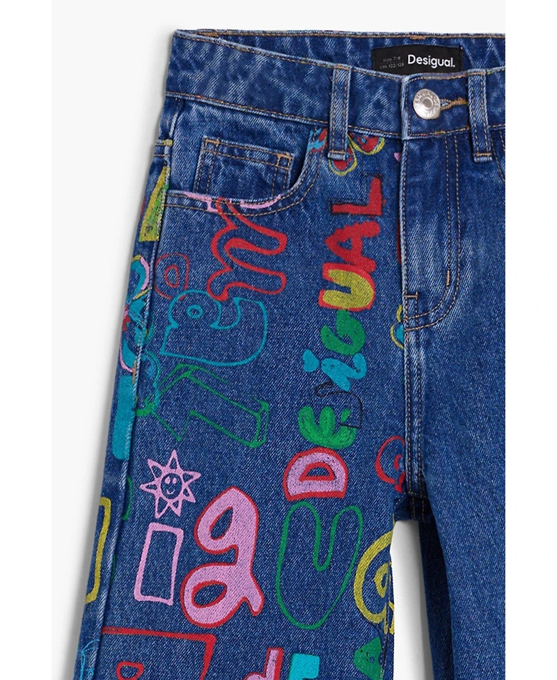 Desigual Girls Girls's Happy denim pants