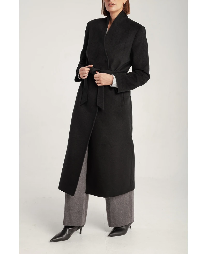 1982 Women's Cashmere Belted Long Coat