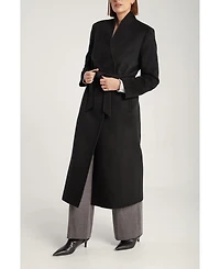 1982 Women's Cashmere Belted Long Coat