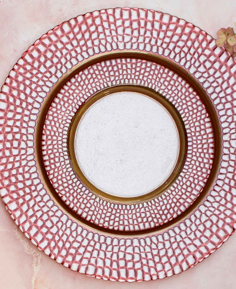 Vietri Pelli Glass Round Charger Plate