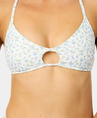 California Waves Women's Ditsy Wide Rib Swim Bralette