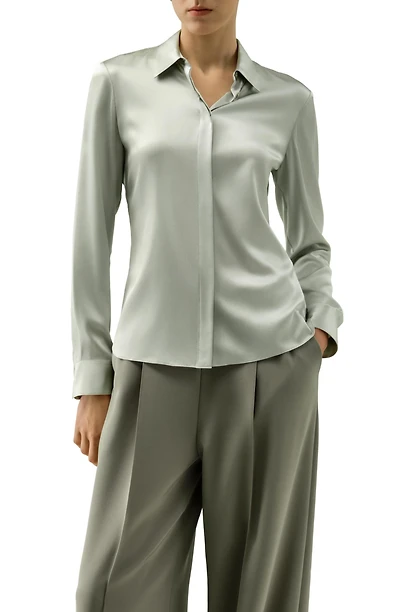 Lilysilk Women's Elegant Silk Slim Fit Shirt