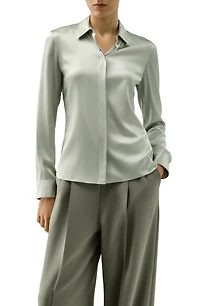 Lilysilk Women's Elegant Silk Slim Fit Shirt