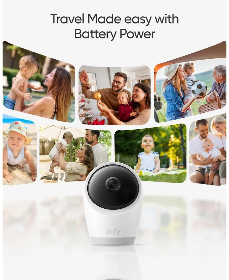 eufy Baby Monitor E20, 2K Resolution, 5'' 720p Display