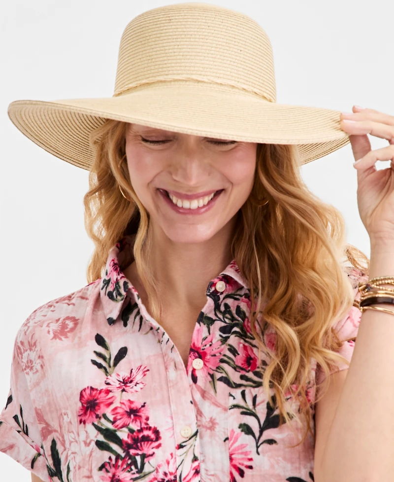 Style & Co Packable Paper Braid Floppy Hat, Macy's Exclusive