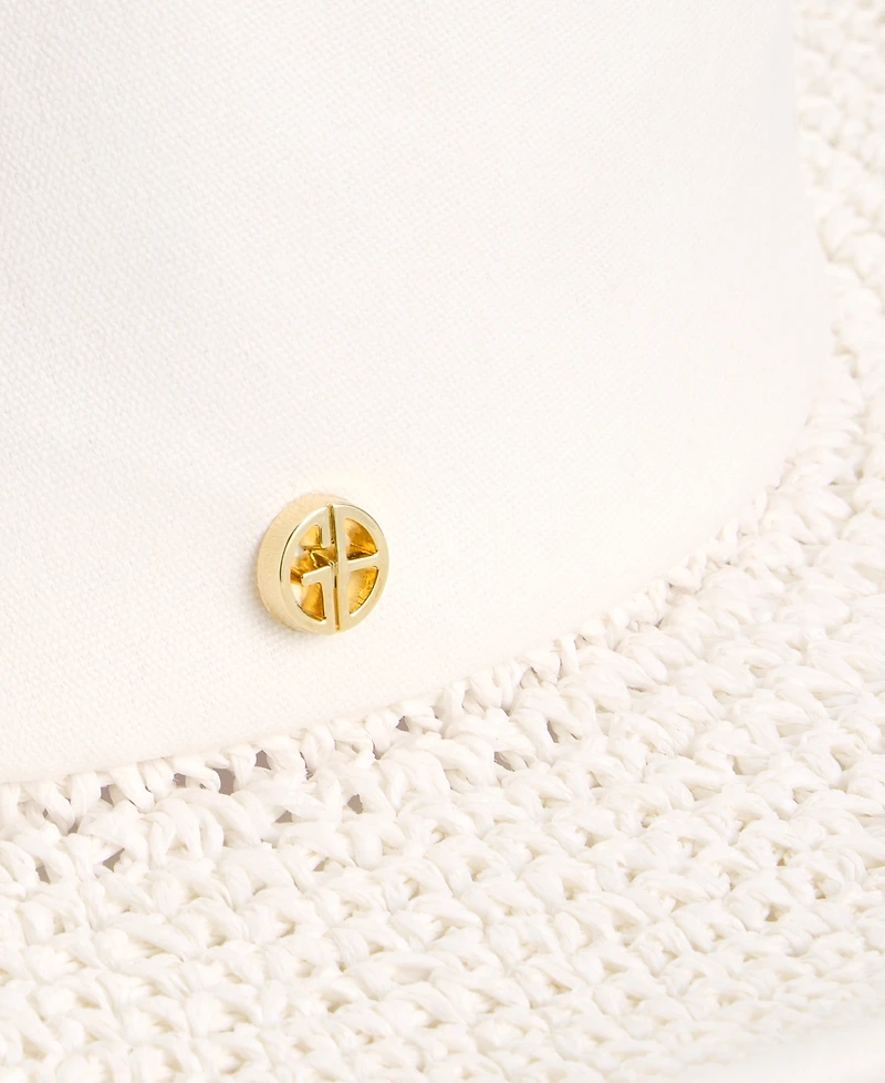 Giani Bernini Canvas Straw Bucket Hat, Macy's Exclusive