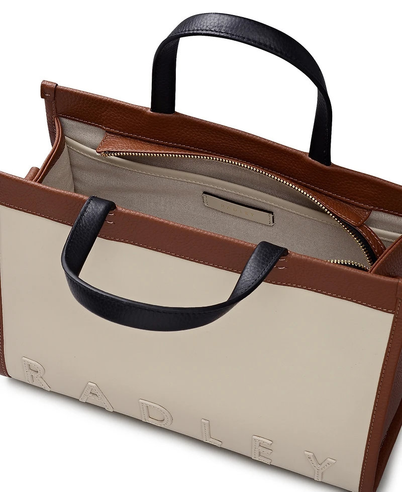 Radley London Alba Place Colorblock Zip Top Small Grab Bag