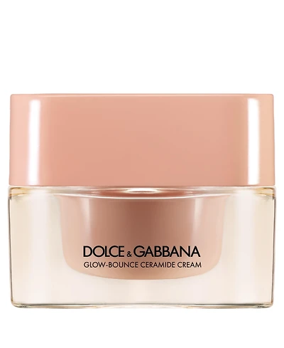 Free Glow-Bounce Ceramide Cream deluxe sample with any $75 Dolce and Gabbana Makeup or skincare purchase