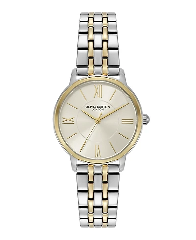 Olivia Burton Women's Westbourne Two Tone Stainless Steel Bracelet Watch, 30mm