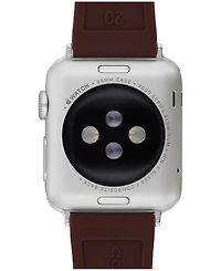 Coach Women's Black Currant Sig C Silicone Apple Watch, Strap 38mm, 40mm, 41mm