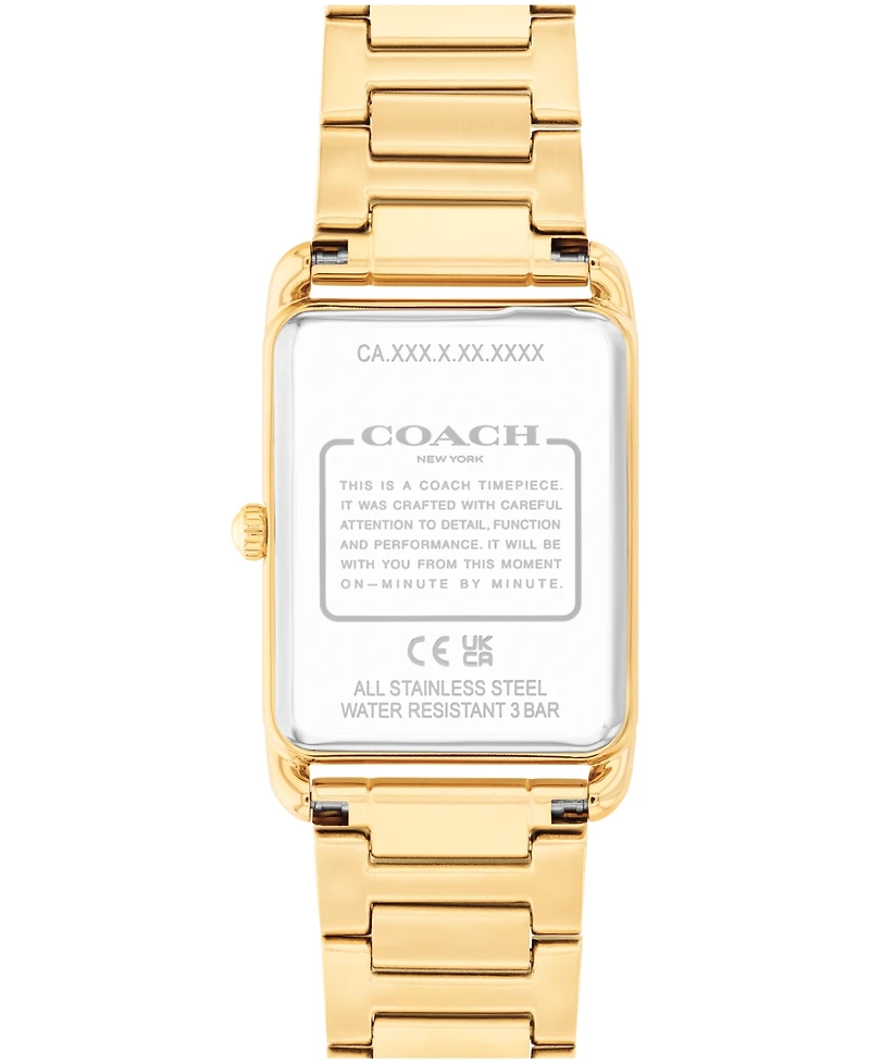 Coach Unisex Elliot Gold Tone Stainless Steel Bracelet Watch, 32x26mm