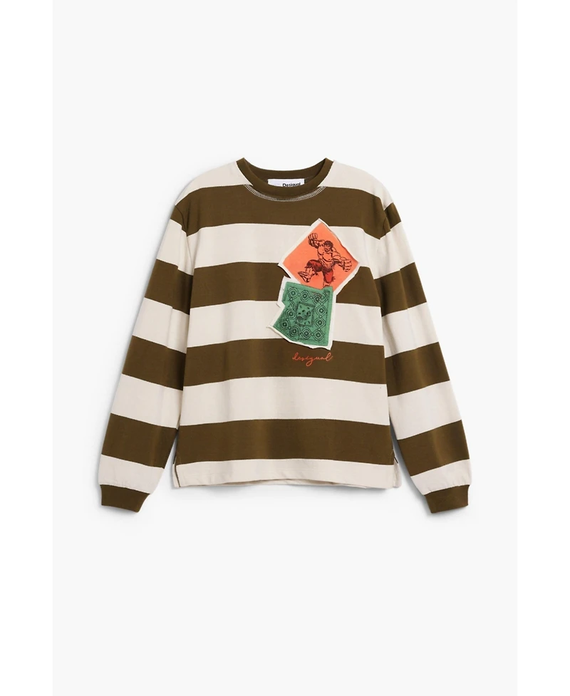 Desigual Boys Boys's Striped sweatshirt hulk