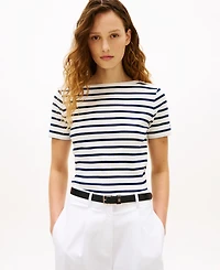 Tommy Hilfiger Women's Stripe Boxy T-Shirt